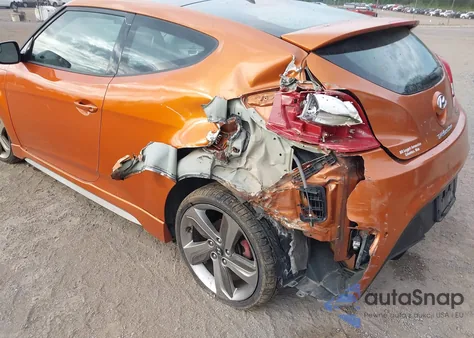 2014 Hyundai Veloster Turbo W/Black z USA, uszkodzony, nr VIN KMHTC6AE3EU189451